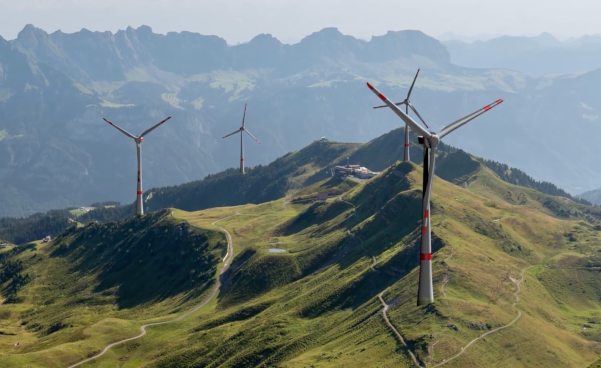 Viusalisierung WEA Flumserberg